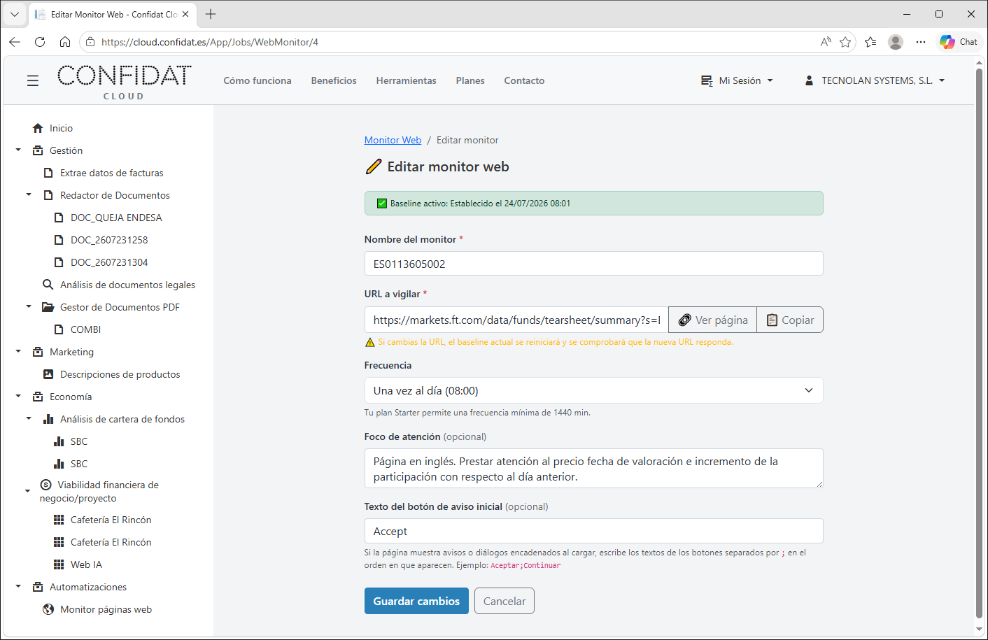 Captura 2 de Monitor Web
