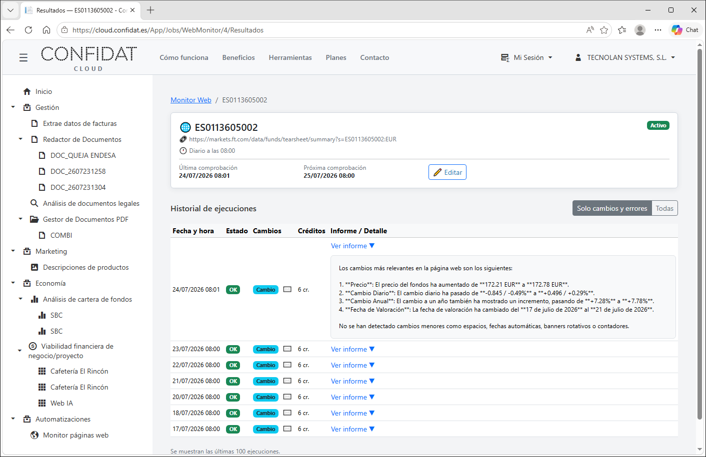 Captura 3 de Monitor Web